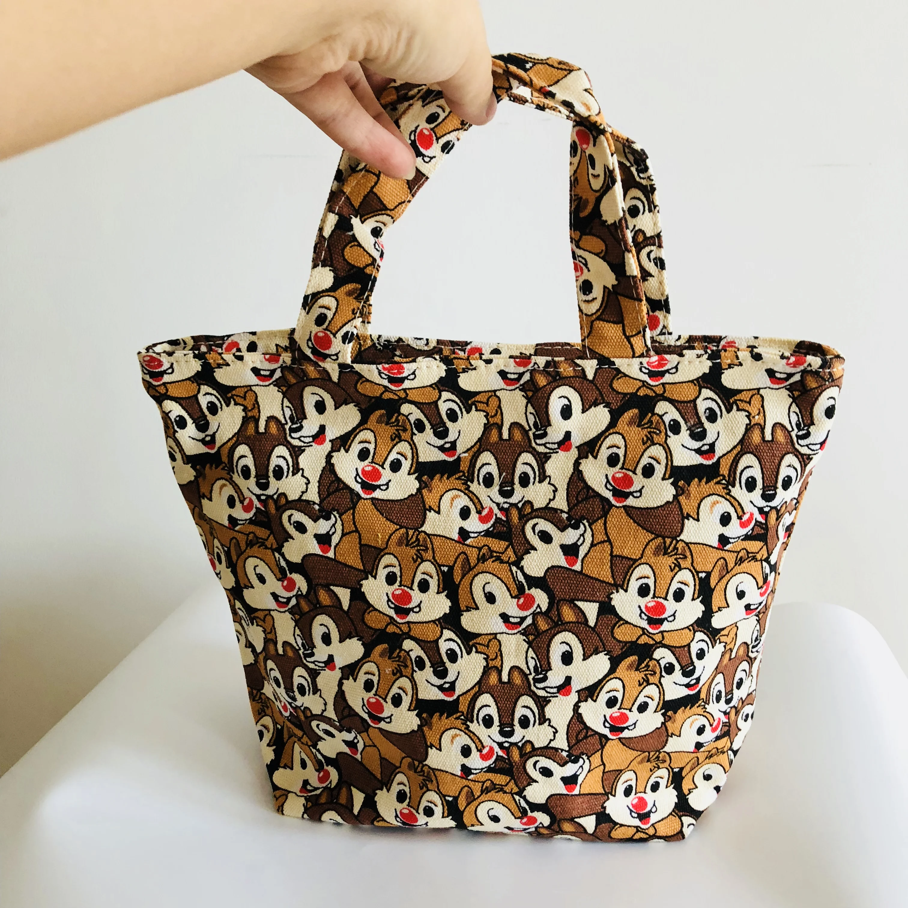 Disney Toy Story Chip Dale Mickey Promotion Anime Lunch Bag Cartoon Handbag Storage Bags Women Girls Unisex Gift