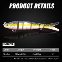 13.7cm 27g Sinking Bass Lure #2