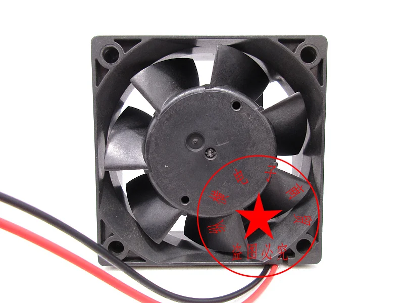 MELCO MMF-06D24ES DC 24V 0.10A 60x60x25mm 2-Wire Server Cooling Fan