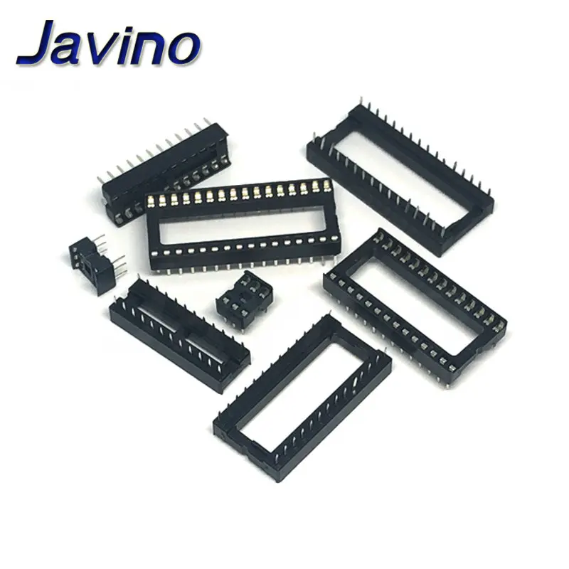 10PCS IC Sockets DIP6 DIP8 DIP14 DIP16 DIP18 DIP20 DIP28 DIP40 pins Connector DIP Socket 6 8 14 16 18 20 24 28 40 pin