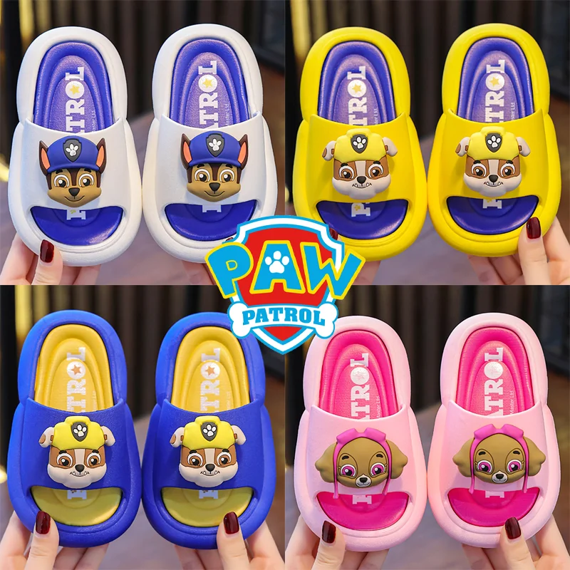 Paw Patrol pantofole per bambini Cartoon Chase Skye Summer antiscivolo Soft Bottom infradito per interni ragazzi ragazze pantofole da bagno regali