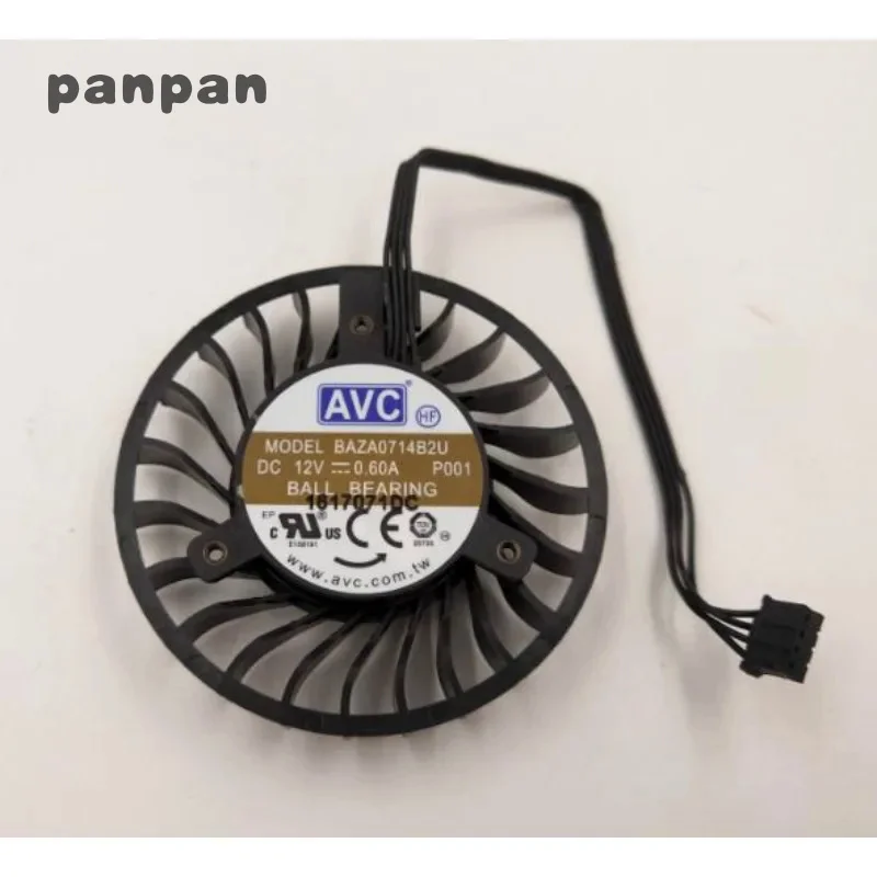 New CPU Fan for AVC BAZA0714B2U QUADRO P4000 Graphics Card Fan