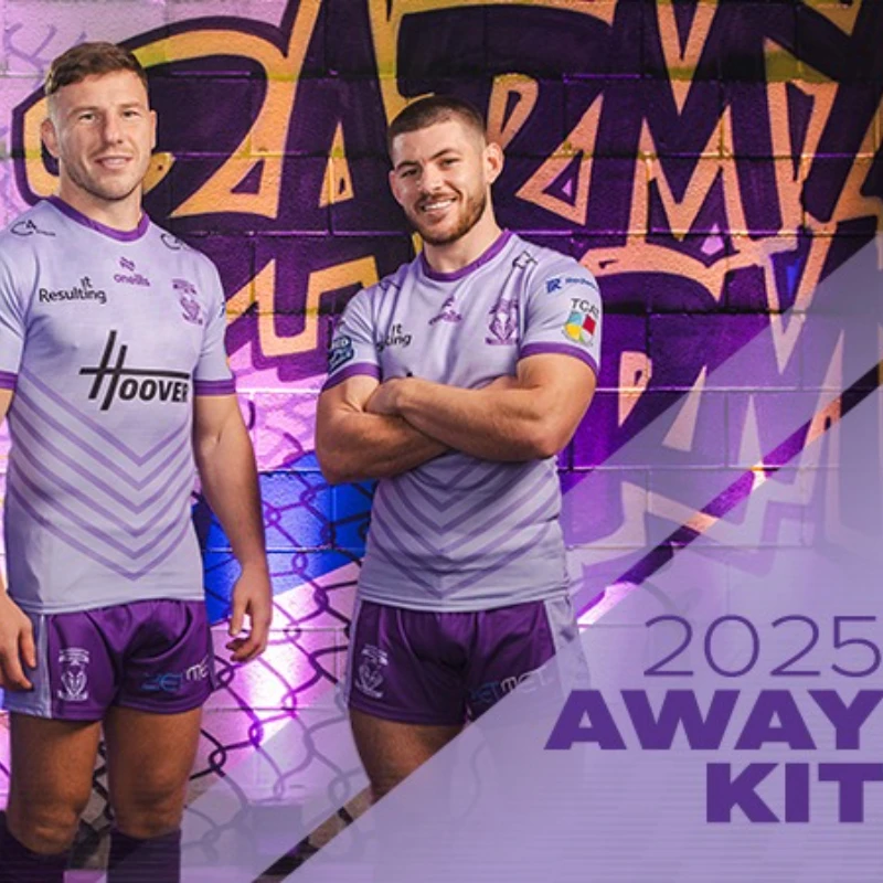 

New Warrington Wolves Sportswear for Men and Women England Fashion Rugby Short Sleeve Loose Breathable Quick Drying T-Shirt Moto