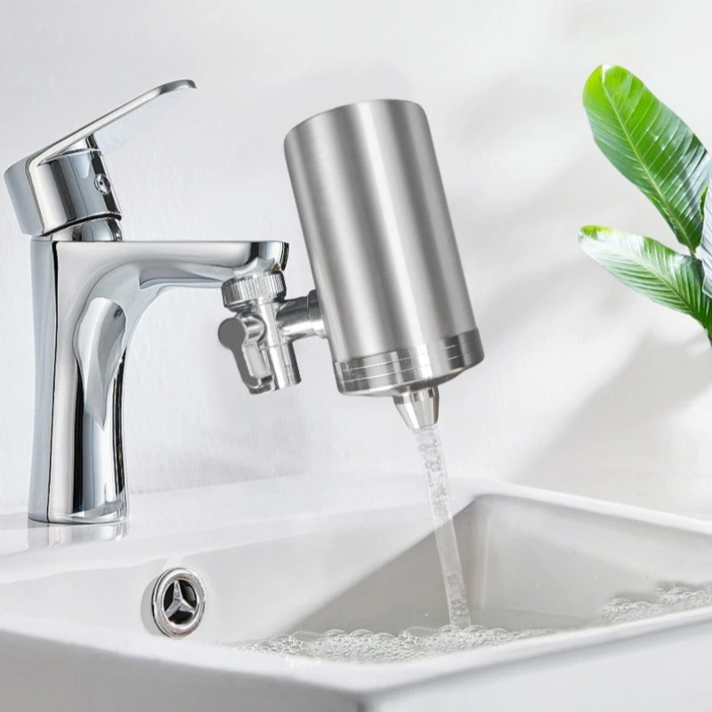 Stainless steel faucet water purifier, tap water direct drinking pre-filter, ultrafiltration purifier, water purification filter