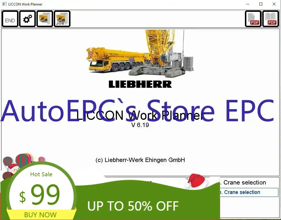 

Универсальный рабочий планировщик AutoEPC Liebherr LICCON V6.21 61 ГБ 2021, мобильный кран и гусеничный кран DVD