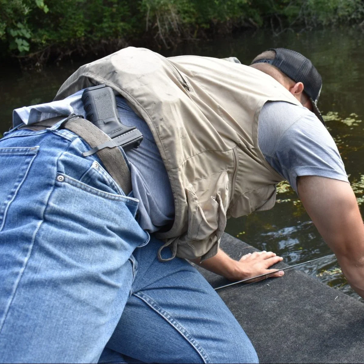 Tactical Concealed Carry IWB Gun Belt Clip Holster For Glock 17 19 22 23 24 25 26 27 28 31 32 33 34 35 43 ClipDraw Left or Right view 4