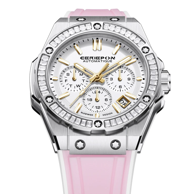 2025 Orologio con movimento automatico di lusso per donna Impermeabile Lady Pagani Design Moda Donna Orologi da polso meccanici Reloj Hombre
