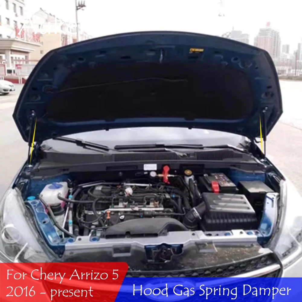 

Car Hood Strut Bars Hydraulic Rod for Chery Arrizo 5 EX Cowin E5 EV 2016- Spring Shock Bracket Absorber Lift Kit Accessories