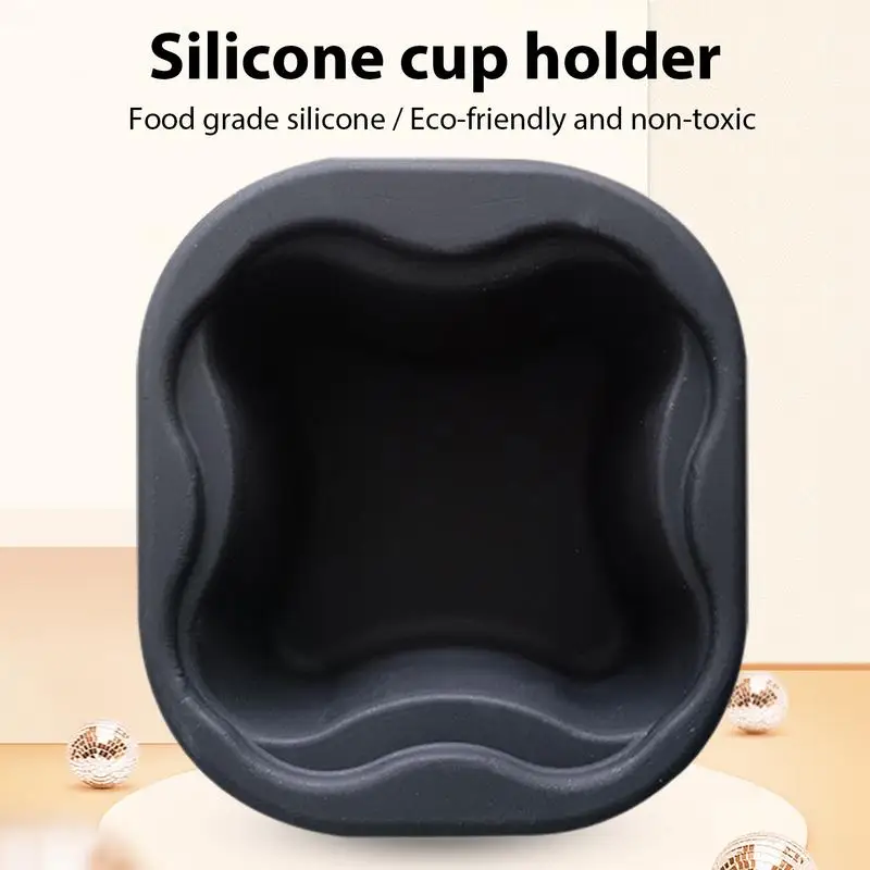 Car Silicone Cup Holder Heat Resistant Non Slip Cup Coasters Bottle Stand Shockproof Table Bottle Cup Stand Couch Drink Holder