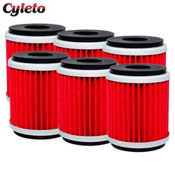 Cyleto Motorcycle Oil Filter for Yamaha Raptor YFM 250 WR125R WR125X WR250F WR250R WR250X WR450F YZ250F YZ250FX YZ450F YFZ450