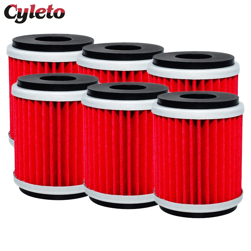 Cyleto Motorcycle Oil Filter For Yamaha Raptor YFM 250 WR125R WR125X WR250F WR250R WR250X WR450F YZ250F YZ250FX YZ450F YFZ450