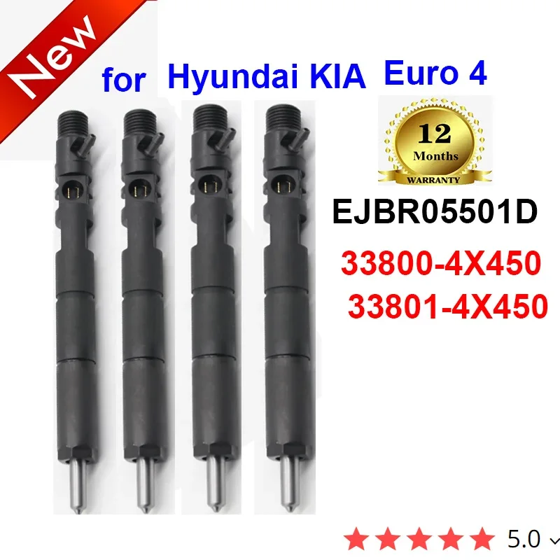 

ORLTL Diessel Injector EJBR05501D 338004X450 338014X450 Nozzle 33800-4X450 33801-4X450 for Hyundai/KIA Euro 4