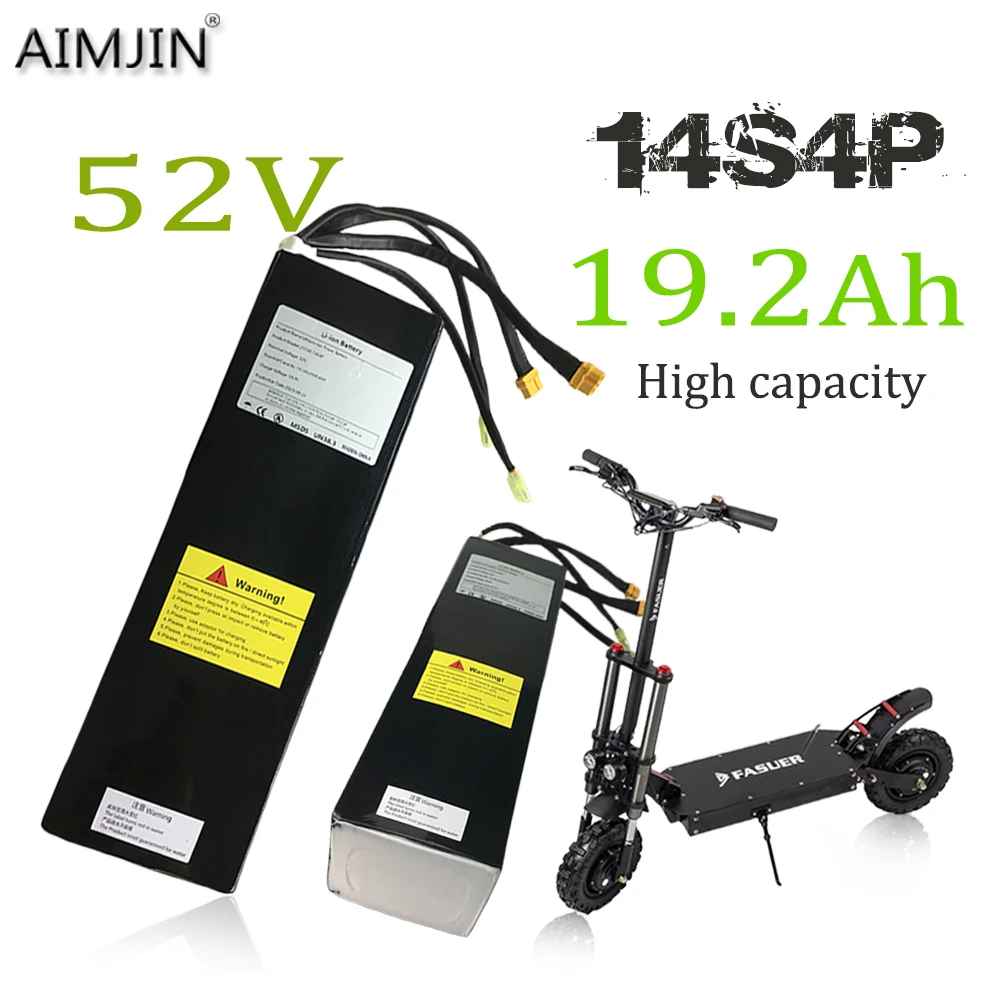 21700 14S4P 52V 19.2Ah  Rechargeable Lithium Battery Pack Suitable For Dual Drive Scooter Battery