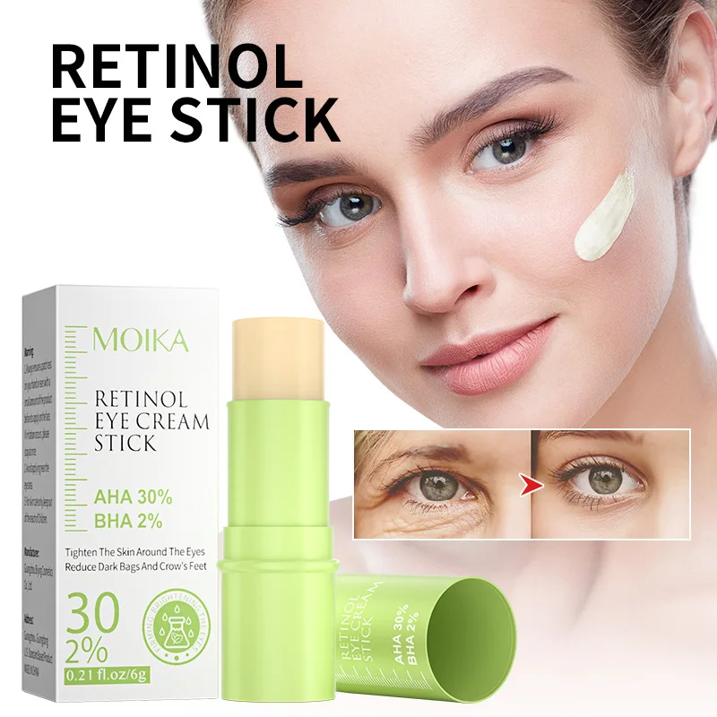 Anti-wrinkle Eye Cream Retinol Anti Puffiness Remove Dark Circles Eye Bags Stick Fade Fine Line Whitening Moisturizing Skin Care