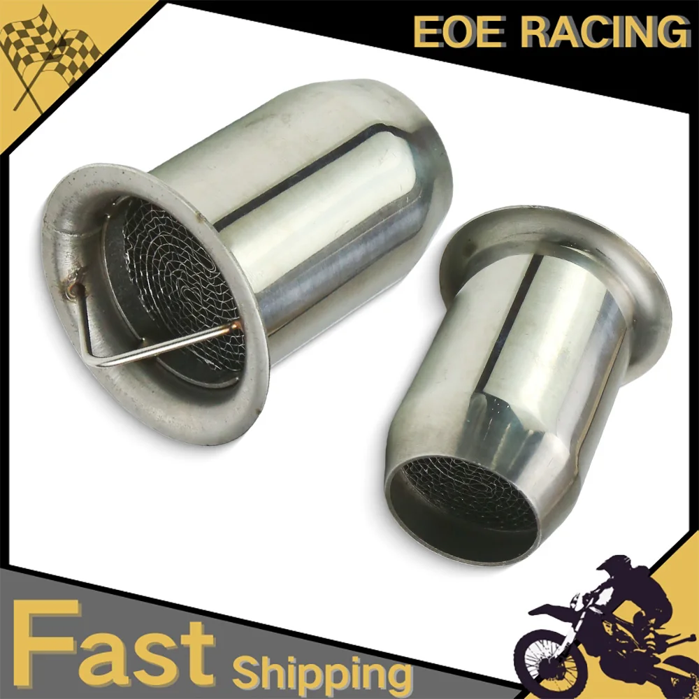 60MM Slip-On Universal Motorrad-Auspuffschalldämpfer für Yamaha Kawasaki Honda BMW Straßenmotorräder Modifiziertes Rohr