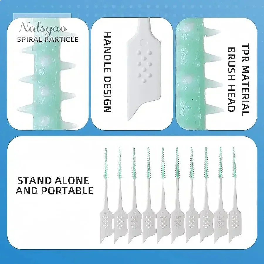 200Pcs Soft Interdental Brush Rubber Teeth Cleaning Tools Dental Clean Between Teeth Oral Hygiene Care Toothbrush