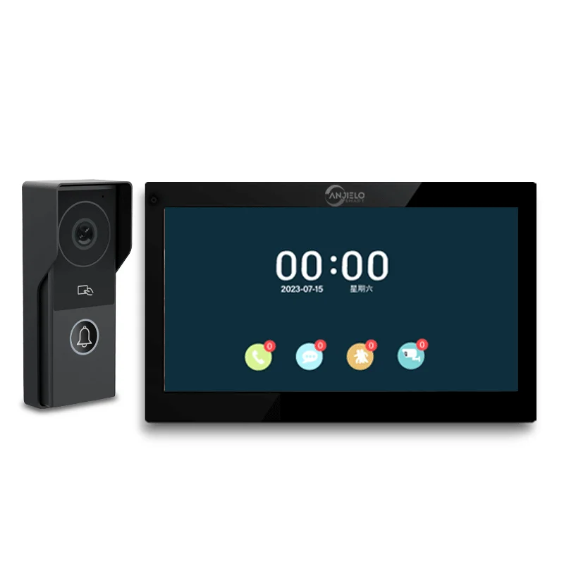 2 Wire Digital Video Intercom System Tuya App Unlock  1080P Doorphone Camera Video Doorbell Card  10 Inch Wireless WIFI Monitor