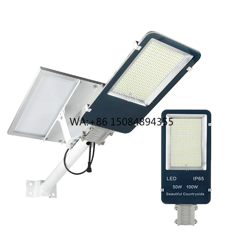 Customized 3M 4M 6M 8M IP65 Waterproof Outdoor Solar Street Lights 100w 200w 300w Solar Lights
