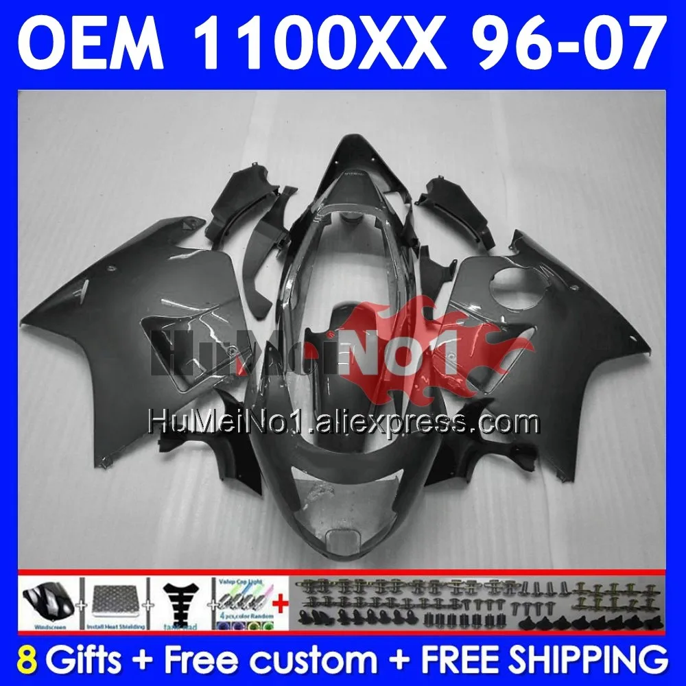 OEM Blackbird For HONDA CBR 1100 XX 1100XX Dark grey 70No.135 CBR1100XX 96 97 98 99 00 01 02 2003 2004 2005 2006 2007 Fairing