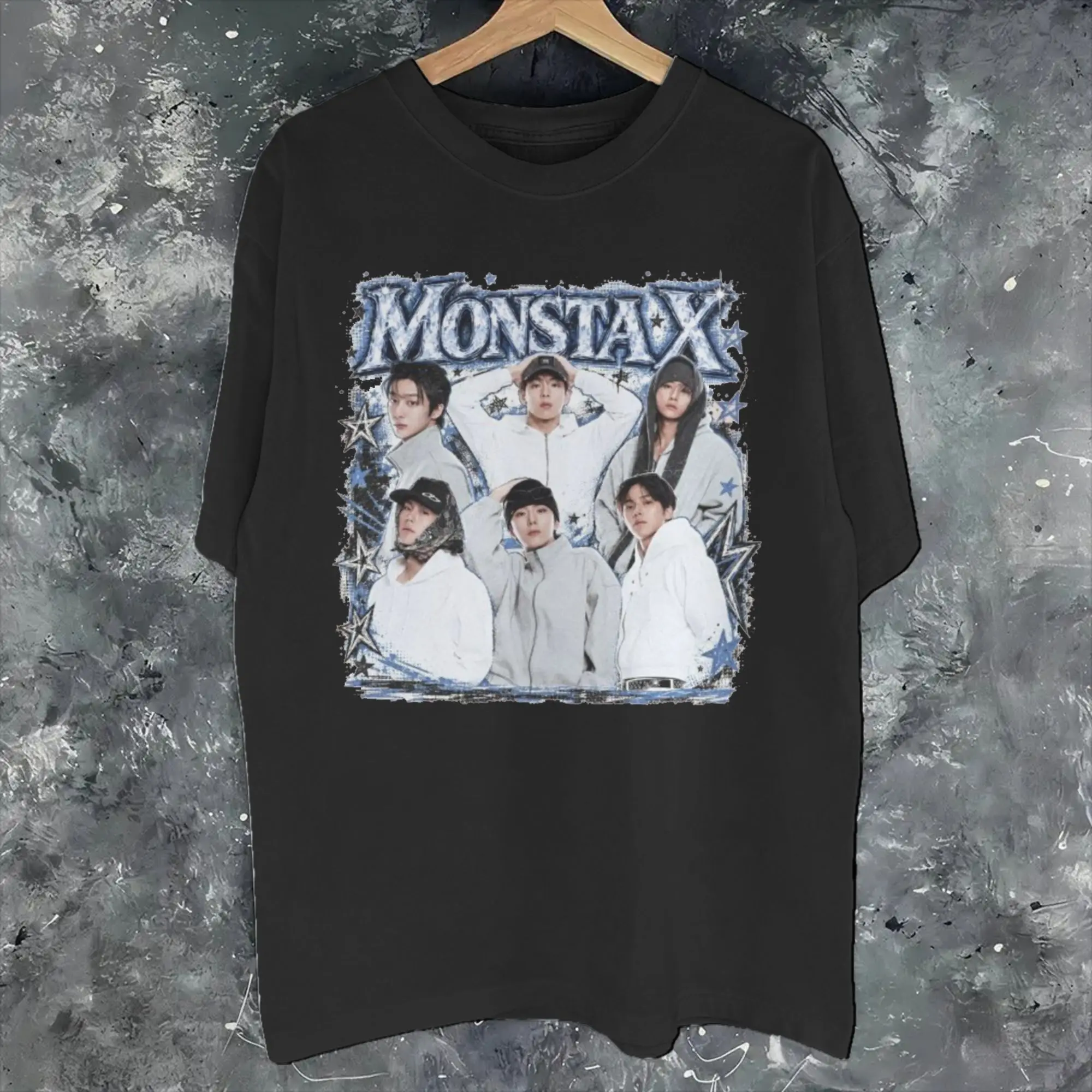 Monsta X the X Nexus North America World Tour Apparel Unisex T Shirt Pure Cotton Tee New Arrival  T-shirt Clothing