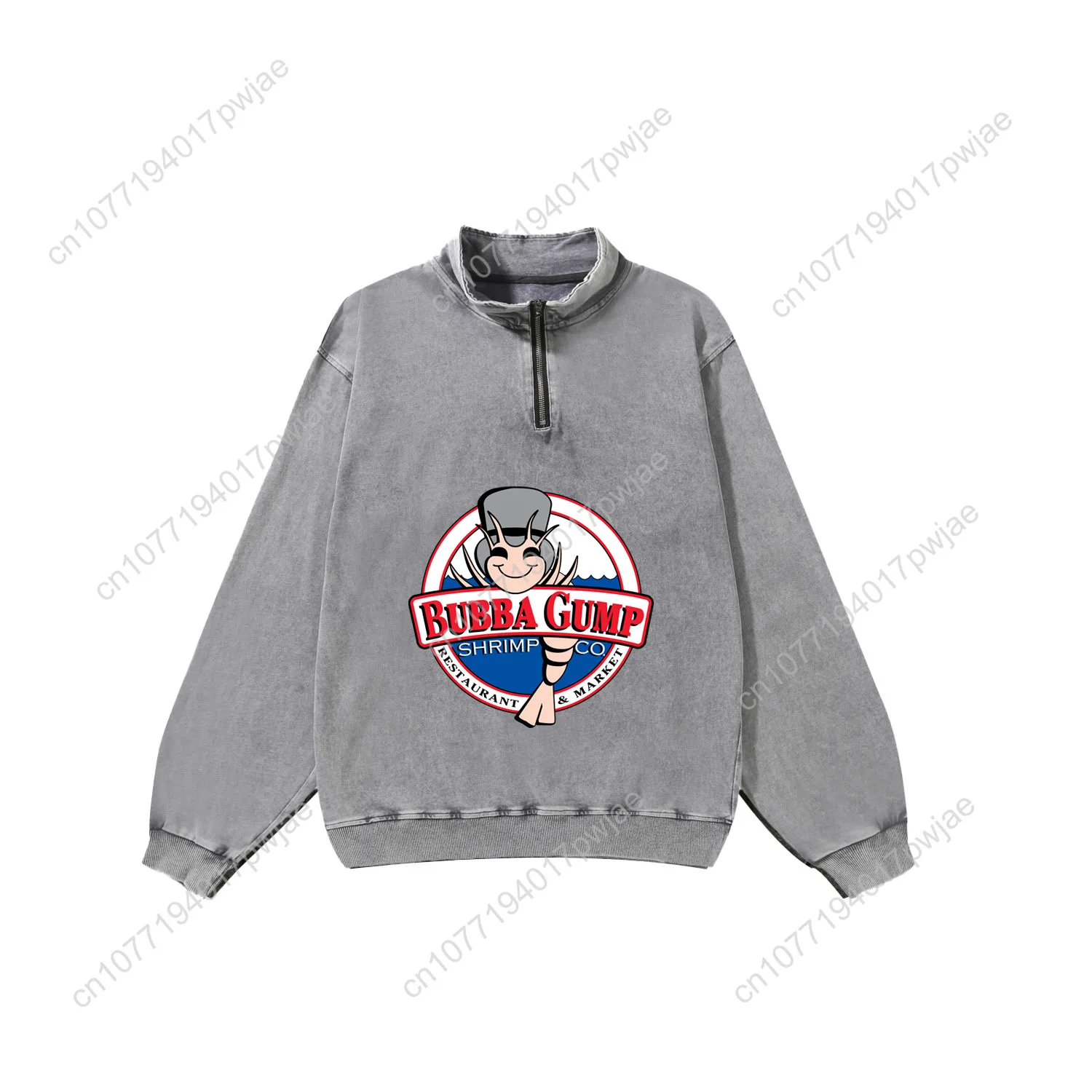 Retro1994 Bubba Gant Custom Retro Sweatshirt Forrest Gump Mans Womans Half Zipper Vintage Sweat Shirt Photo Custom Made Tops