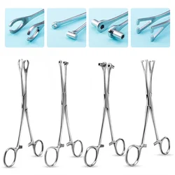1PC Surgical Steel Body Piercing Tool Clamp Septum Tragus Ear Forceps Safety Tweezers Open Round Plier Lip Navel Nose Piercing