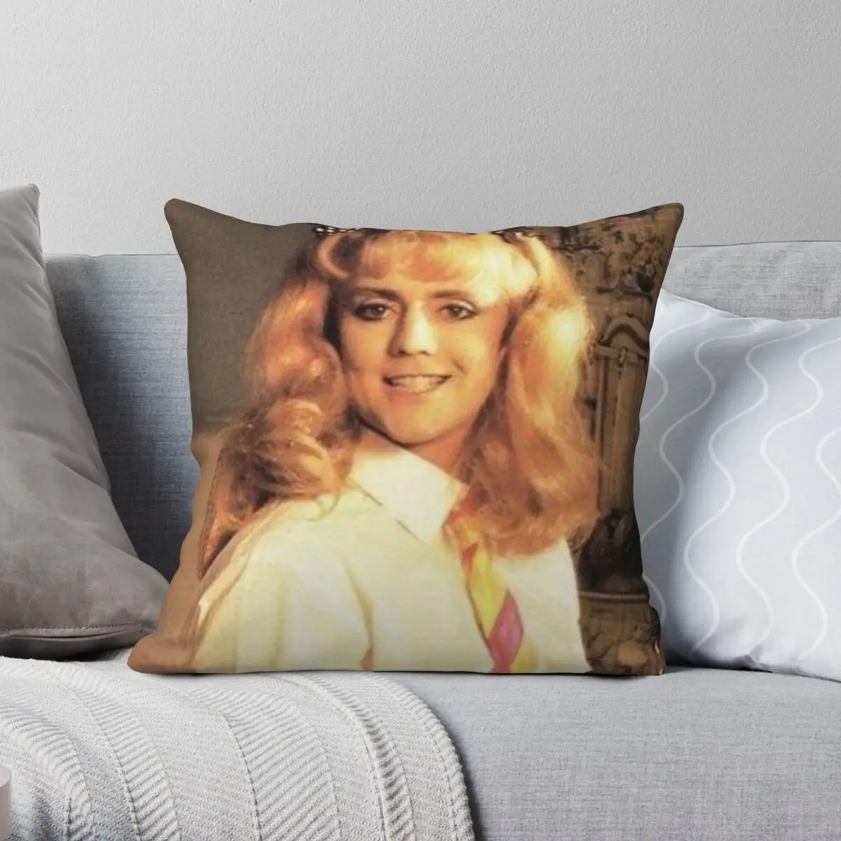 Rogerina Roger Taylor Square Pillowcase Polyester Linen Velvet Printed Zip Decor Home Cushion Cover