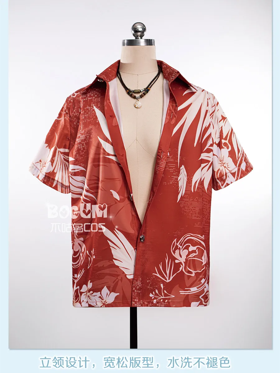 Xavier/Sylus/Rafayel/Zayne Косплей Костюм Пляжная рубашка с короткими рукавами Игра Love and Deepspace Аниме Мужская одежда для ролевых игр 2025 Xavier/Sylus/Rafayel/Zayne Косплей Костюм Пляжная рубашка с короткими рукавами Игра Love and Deepspace Аниме Мужская одежда для ролевых игр 2025