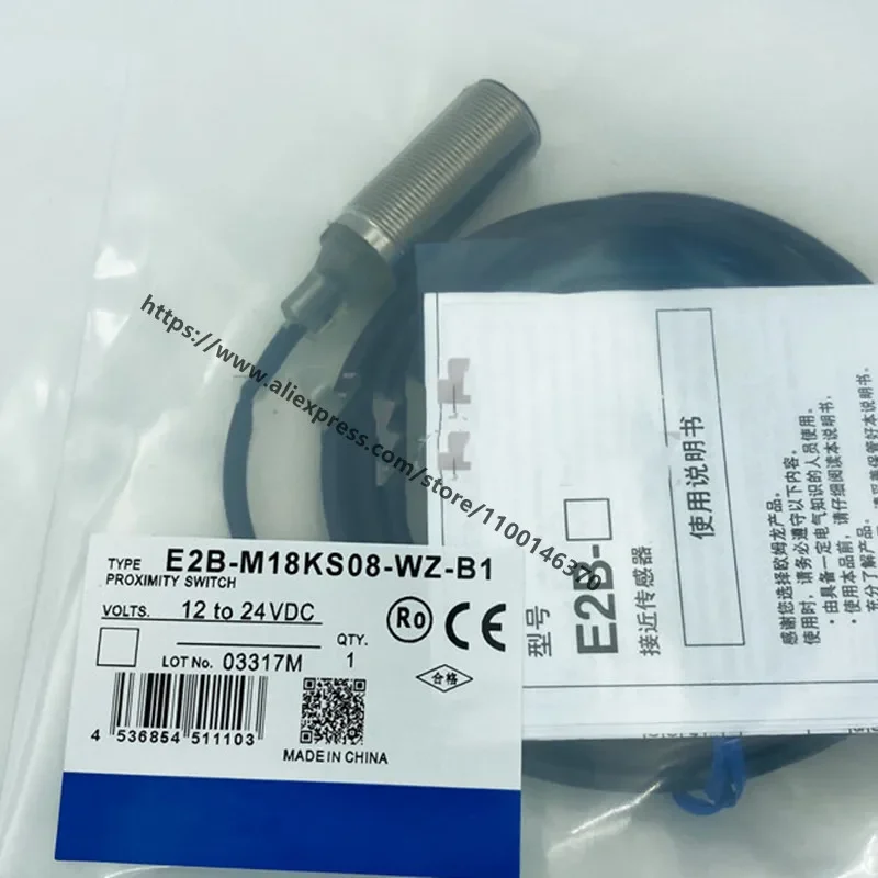 3Pcs New Proximity Switch E2B-M18KN16-WP-B1 E2B-M18LN16-WP-B1 E2B-M18KN10-WZ-C2 E2B-M18KN16-WZ-C1