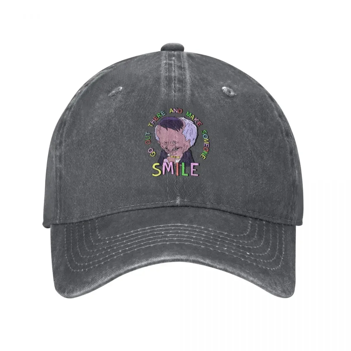 Go Out There and Make Someone Smile (Smiling Friends) Baseball Cap Christmas Hat Icon Beach Outing Baseball For Men Women's