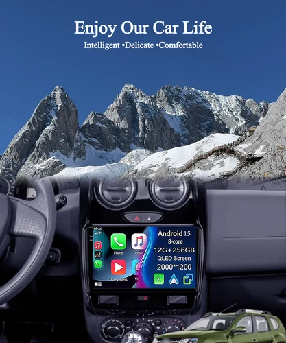 Imagen 2 del producto 2K para Renault Duster 2015 - 2021 para LADA Largus 2021 Radio de coche reproductor de vídeo Multimedia navegación estéreo GPS Android 15 No 2di