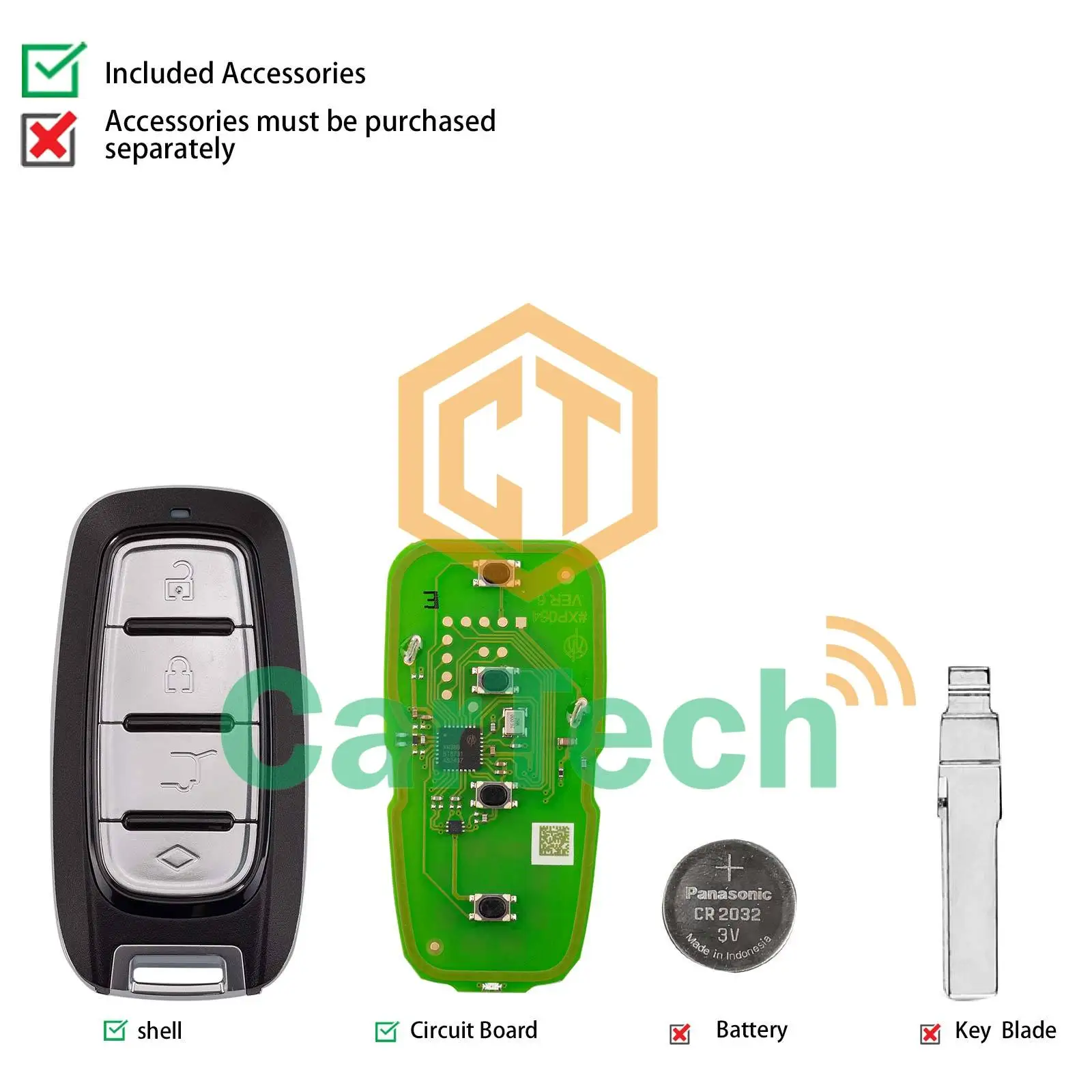 Xhorse XSCH01EN XM38 Smart Key 4 Buttons 8A 4D 46 47 48 49 4A MQB48 MQB49 Universal Remote Key image 4