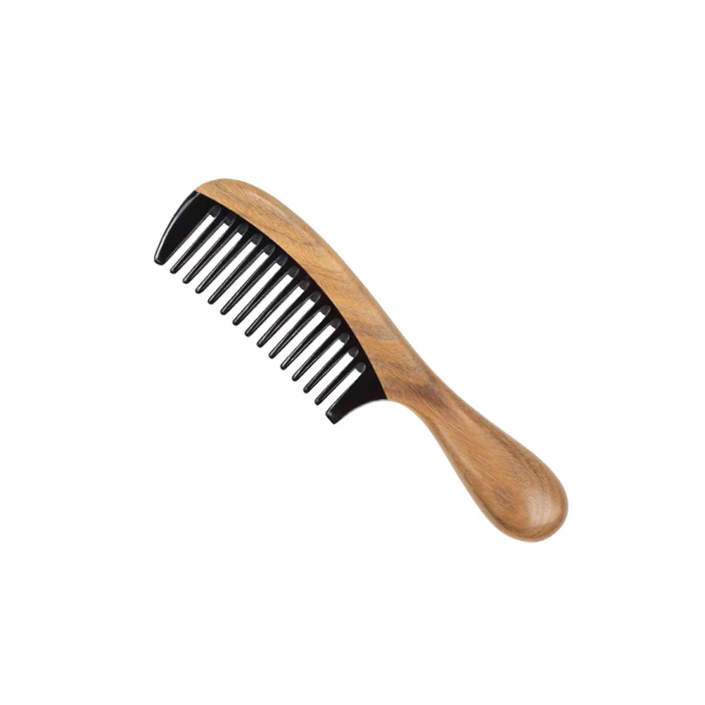 

Расческа для волос из сандалового дерева с круглой ручкой, зубчатая, антистатическая, массажная, для удобного захвата, стимулирует кровообращение и снимает напряжение.