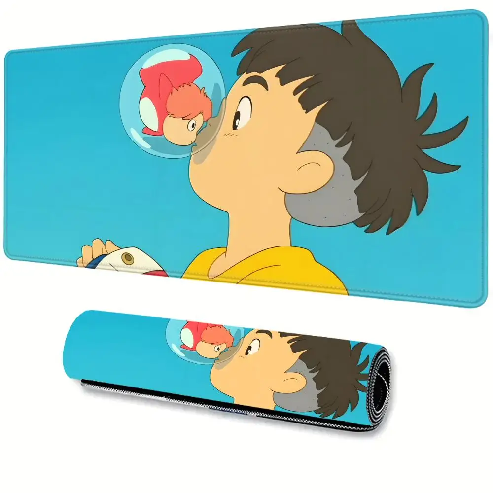 Аниме Коврик для мыши Коврик для мыши Настольный коврик с ковриком Игровые аксессуары Prime Gaming XXL Коврик для клавиатуры P-Ponyo On The Cliff-f
