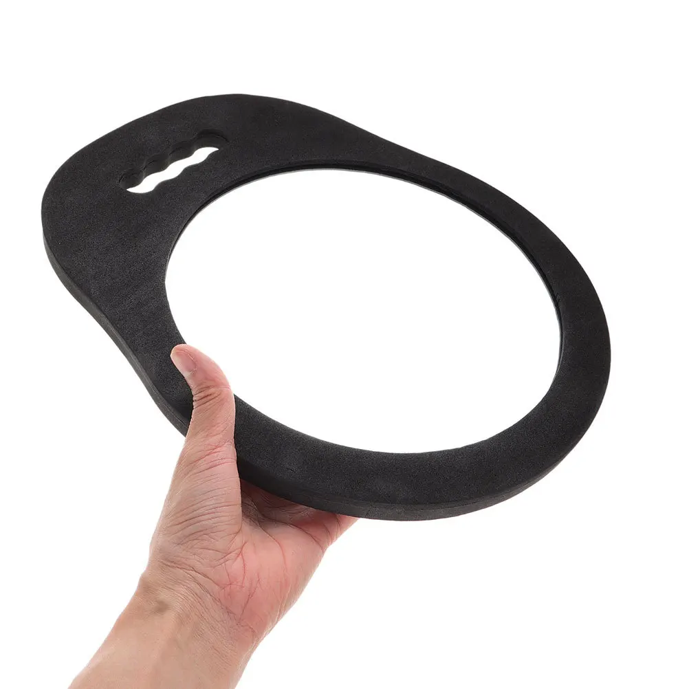 2 個ハンドヘルドミラー理髪店ラウンド壊れないヘアサロン機器アクセサリー高精細耐久性のある多機能デザイン