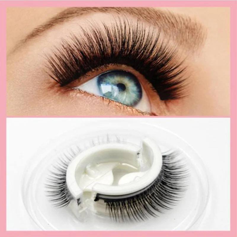 Reusable Self Adhesive Eyelashes Multi Styles Waterproof Natural False Lashes With Crystal Box (No Glue Needed)