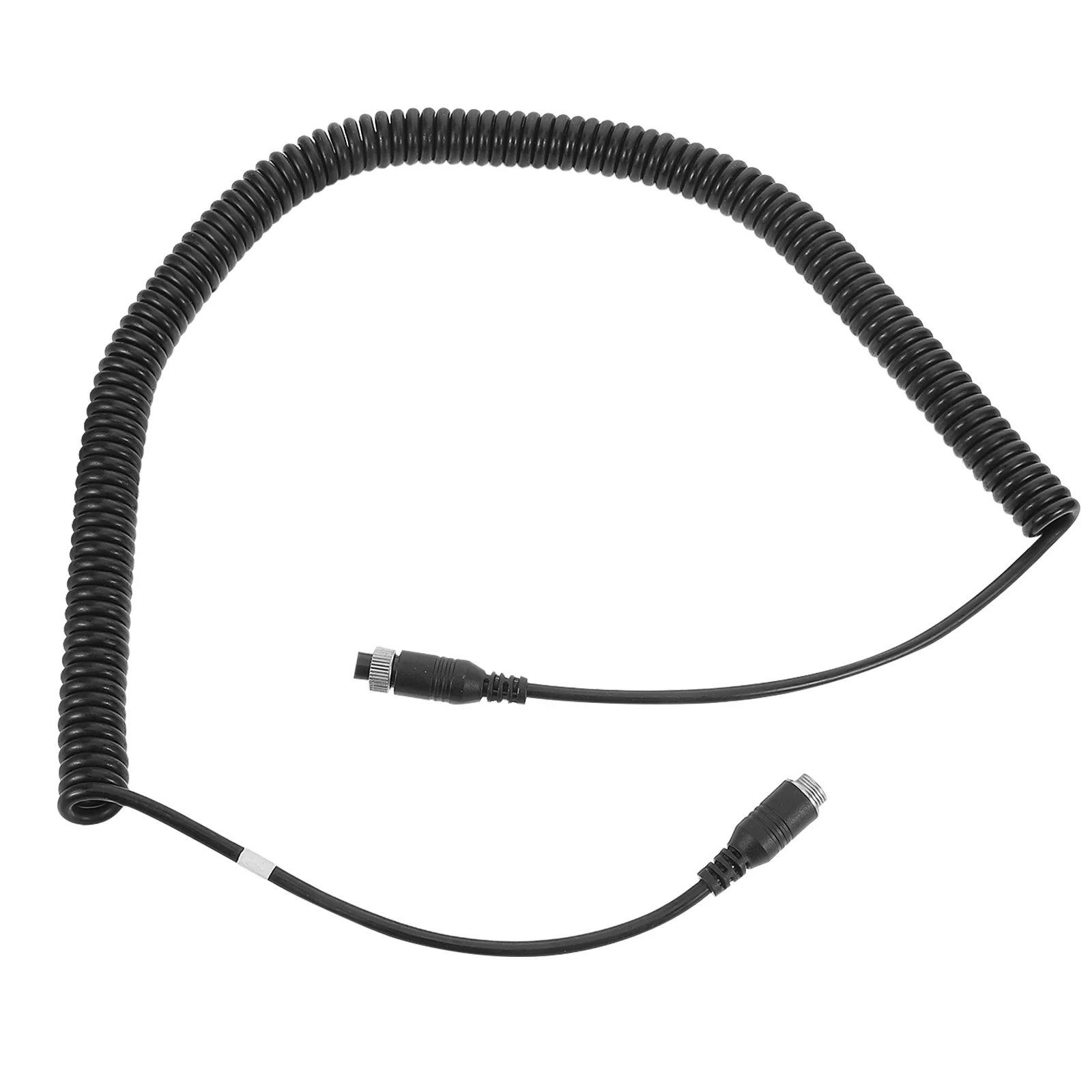 

6M Coiled Backup Camera Cable 4 Pin Waterproof Reverse Rearview Extension For Vehicles Retractable Dash Cam Wire Spring Cord For