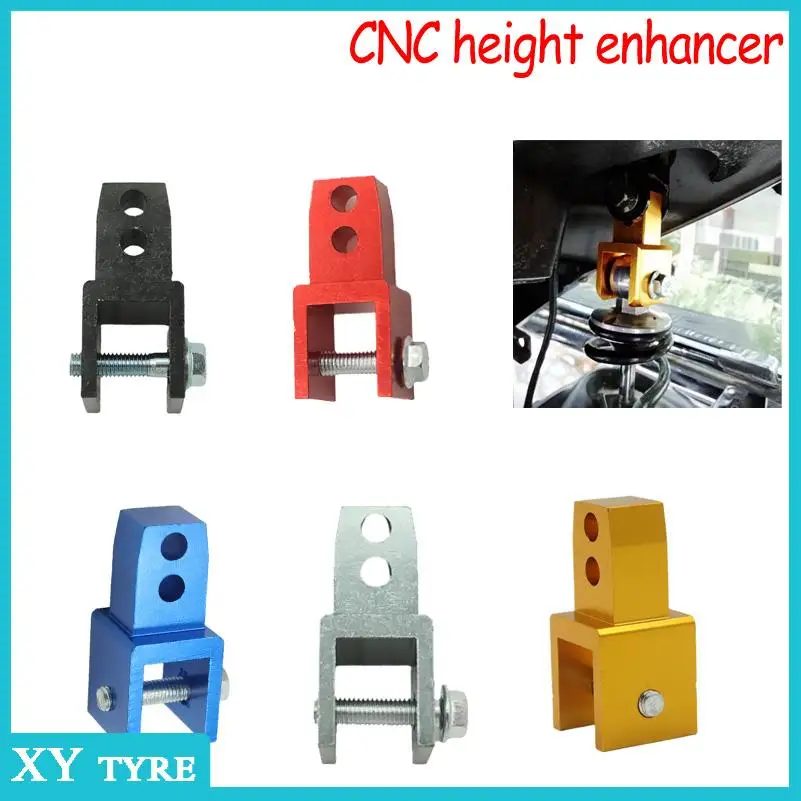 Motorcycle Shock Absorber Heightening Adapter Parts Hook For ATV Dirt Bike Scooter Moped Buggy Go Kart Damper Extending CNC