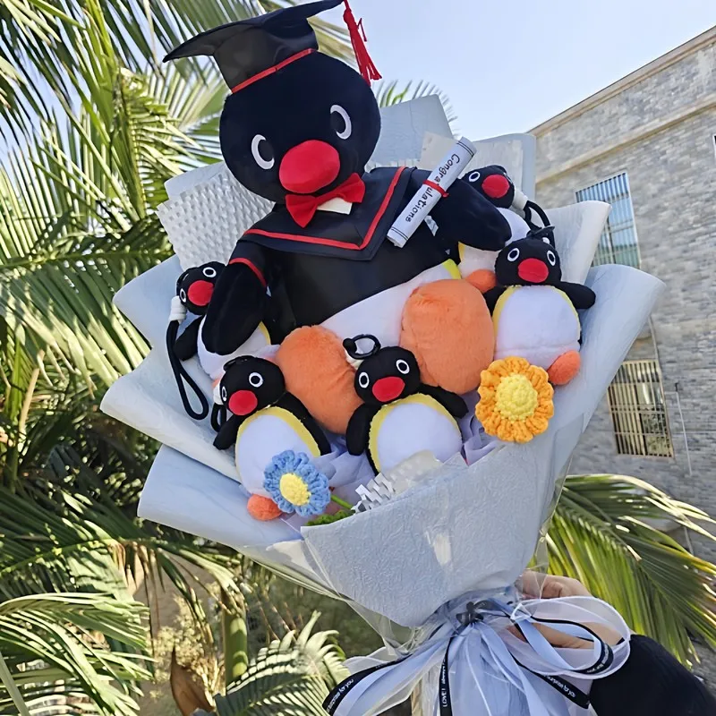 

Новинка 2026: Горячий хит! Букет кукол «Пингвин Пингу» – букет для выпускного, букет на день рождения, коллекционные аниме-фигурки, милые модели, подарки