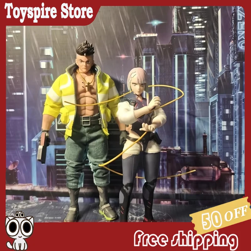 

In Stock Jada Toys Original Cyberpunk 2077 Edgerunners Series David Martinez Lucy Articulated Action Figure Pvc Model Toys Gifts