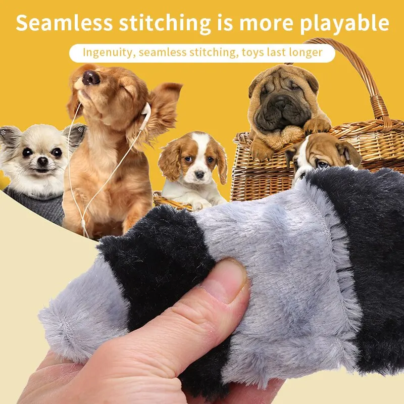 Squeaky Toys No Stuffing Plush Dogs Chew Toy for Small Medium Large Breed Chewers