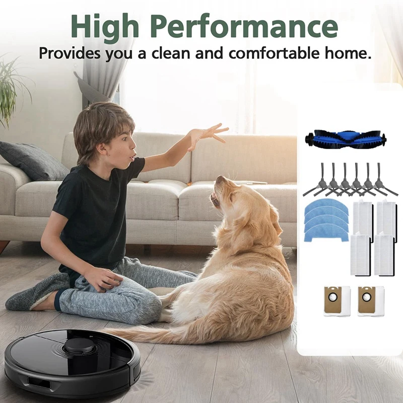 17 Pcs Ultra Durable Accessories For Loorow AT800 Sweeper Accessories