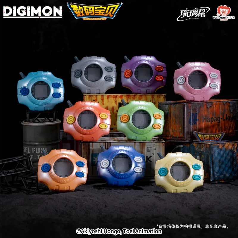 Authentique Digimon Digivice 3D Stereo Pendant Blind Box Courage - Figurine Anime Tai Yagami Destiny - Boîte Mystère Willis Modèle Cadeau