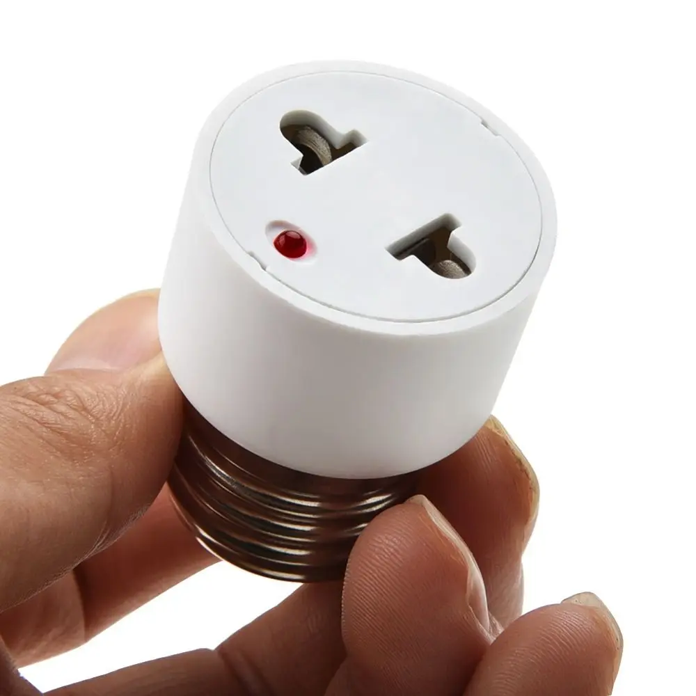 Practical Connector Accessories EU Plug Lamp Holder Bulb Base Lamp Holder Convert Lamp Socket Adapter