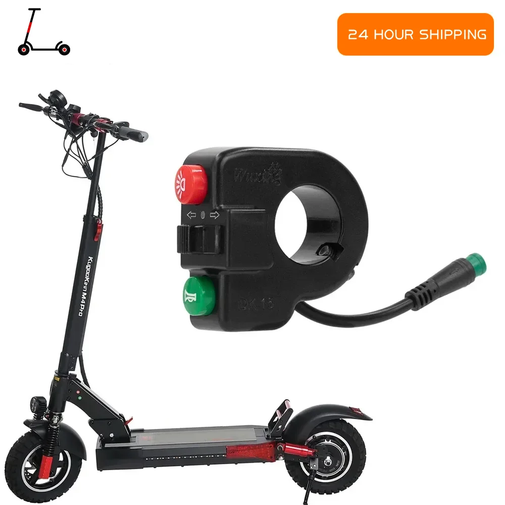 

5pin Waterproof Connector 3 in 1 Horn Turn Signal Switch Accessorie For Kugoo M4/Pro Electric Scooter Handlebar Headlight Switch