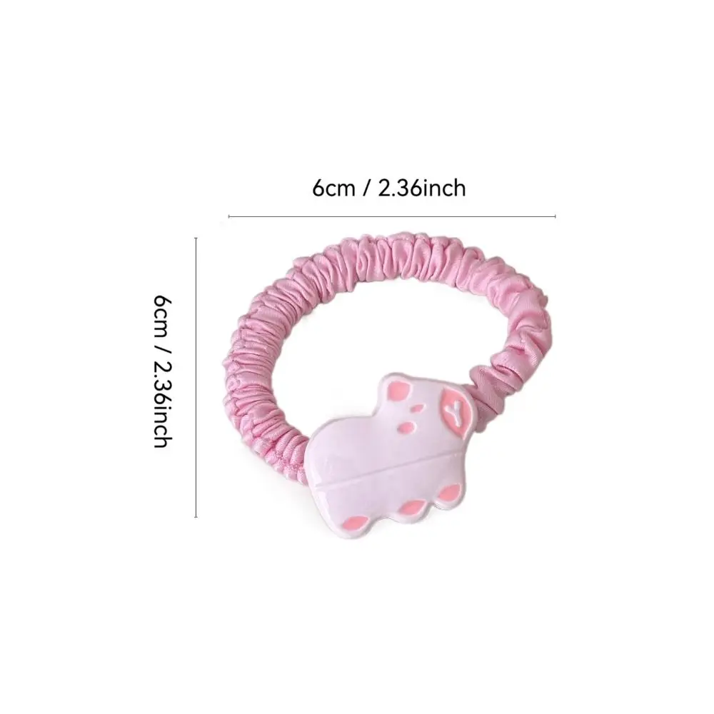 Cute Simple Capybara Hair Ties Cartoon Sweet Ponytail Holder Elastic Resin Rubber Bands