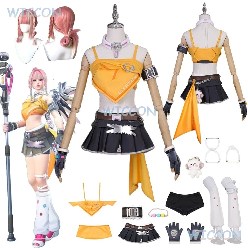 

Game Overwatch 2 Ziegler K-pop Skins Outfit Full Set Mercy Cosplay Costume Angela Woman Girls Halloween Carnival Party Outfits
