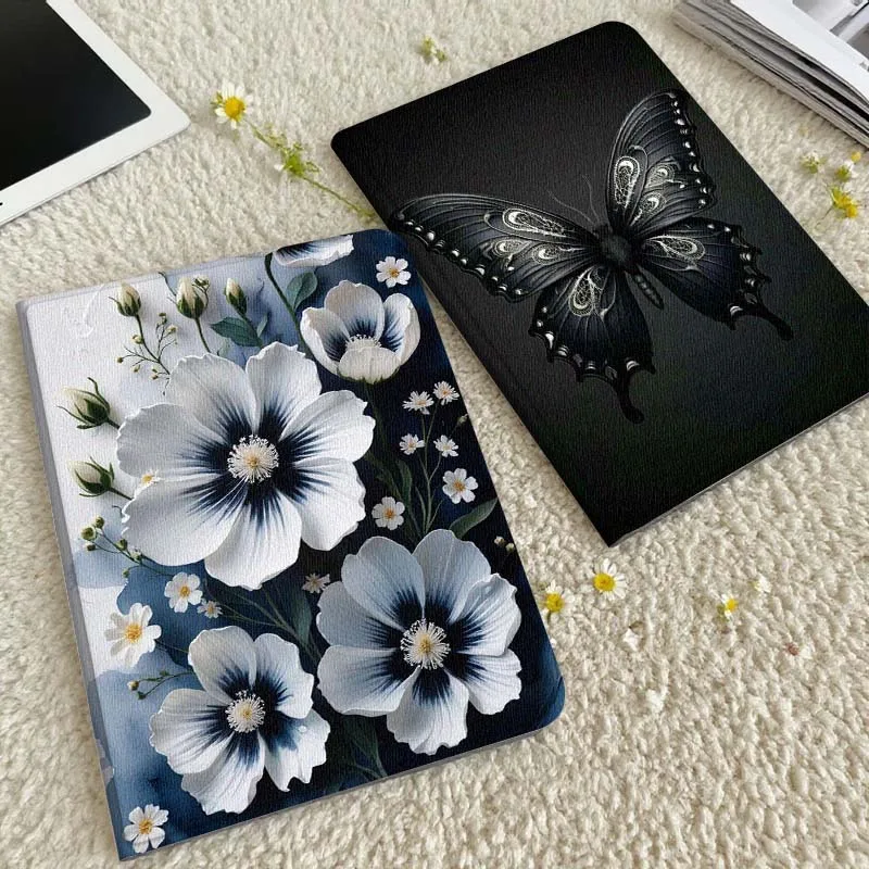 

Чехол для планшета Xiaomi Redmi Mini Pad SE K 2 4 5 6 7 8 2023 2025 11 8.8 11.2 10.1 Pro с бело-синим цветочным букетом, подарок