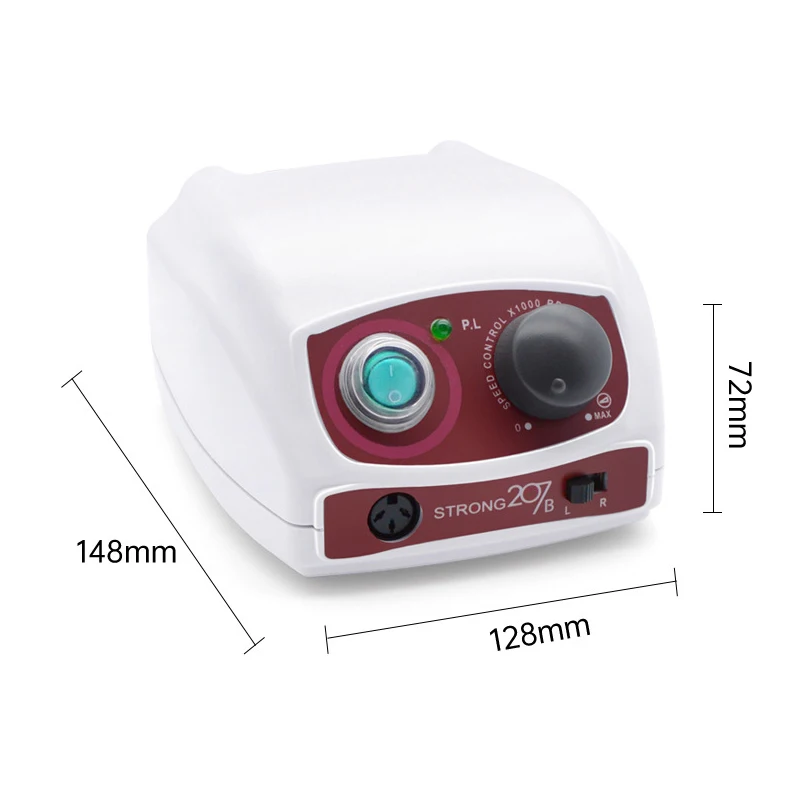 STRONG 207 Dental Electric Polishing Micromotor 35000 RPM Micro Motor Manicure Machine 120ii Handle Dental Nail Files Equipment