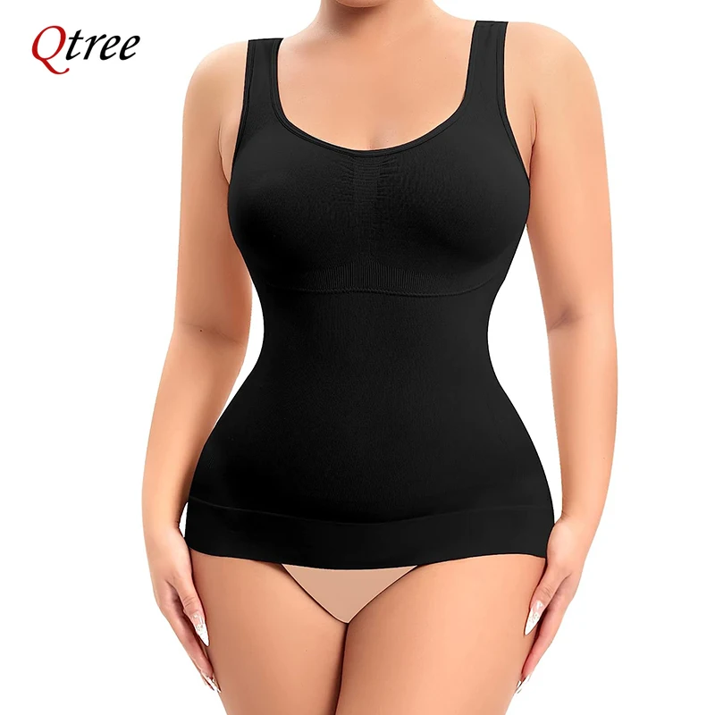 Qtree kobiety bezszwowy gorset modelujący talię wyszczuplająca bielizna modelująca body urządzenie do modelowania całego ciała kontrola brzucha Butt Lifter udo szczuplejsze spodenki